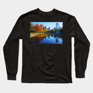 Autumn Foliage on the Boston Common Frog Pond Long Sleeve T-Shirt